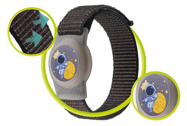 Mobile Origin AirTag Armband Nylon Astronaut
