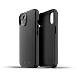 Mujjo iPhone 13 Skal Full Leather Case Monaco Blue