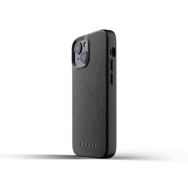 Mujjo iPhone 13 Mini Skal Full Leather Case Svart
