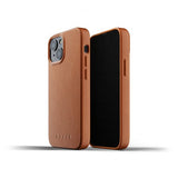 Mujjo iPhone 13 Mini Skal Full Leather Case Tan