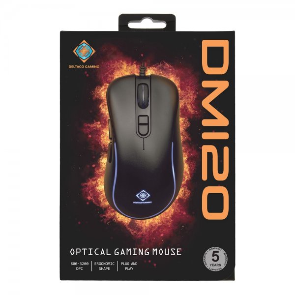 Deltaco Gaming DM120 Gaming Mus RGB Svart