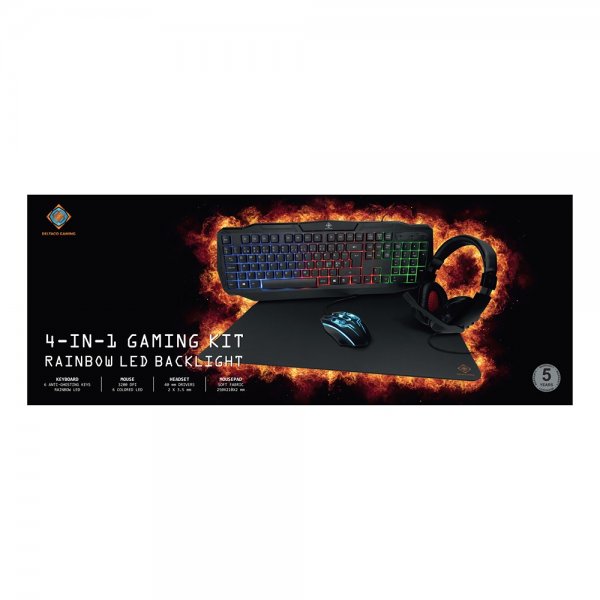 Deltaco Gaming 4-in-1 Gaming Kit RGB