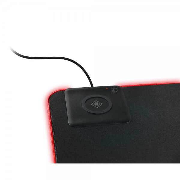 Deltaco Gaming DMP320 Gaming Musmatta med RGB och trådlös laddning