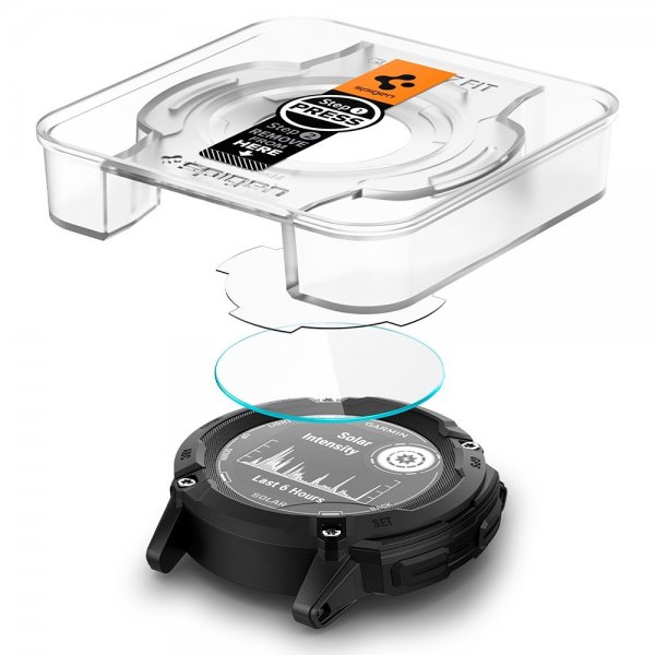 Spigen Garmin Instinct 2X Solar Skärmskydd GLAS.tR EZ Fit 2-pack
