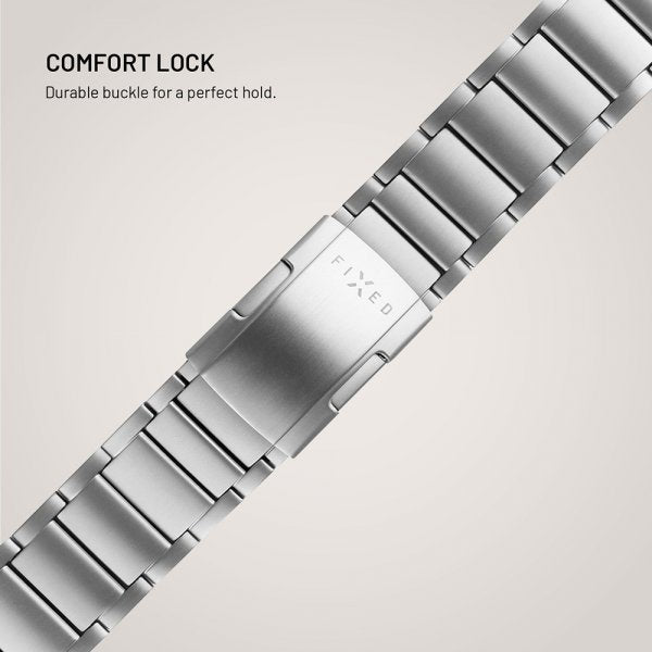 Fixed Garmin QuickFit 22mm Armband Titanium Strap Grå