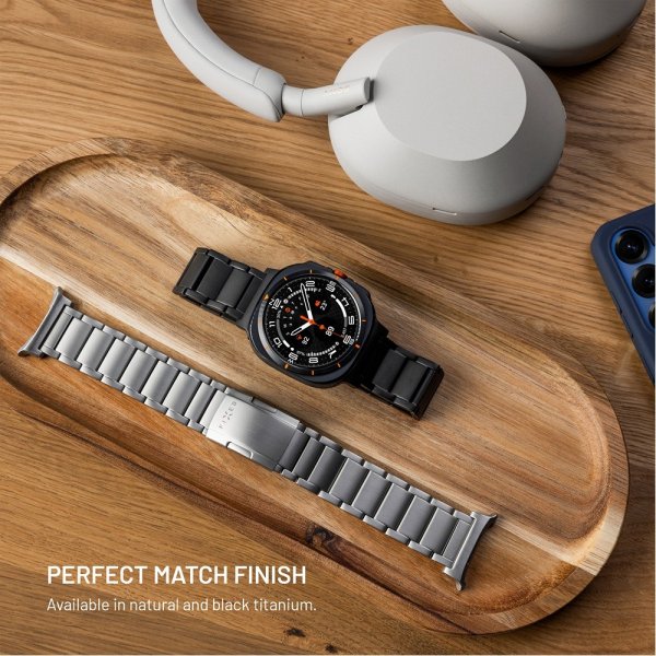 Fixed Garmin QuickFit 22mm Armband Titanium Strap Grå