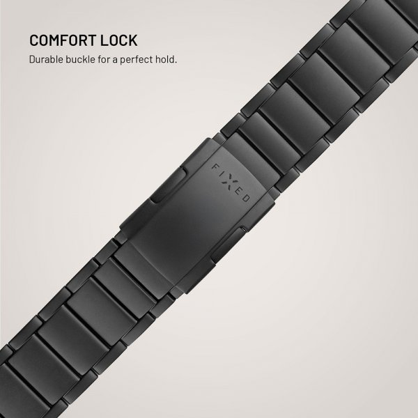 Fixed Garmin QuickFit 26mm Armband Titanium Strap Svart