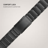 Fixed Garmin QuickFit 26mm Armband Titanium Strap Svart