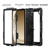 Armor-X Samsung Galaxy Tab A9 Plus Skal Rainproof Rugged Case Hand Strap Kickstand Svart