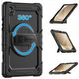 Armor-X Samsung Galaxy Tab A9 Plus Skal Rainproof Rugged Case Hand Strap Kickstand Svart