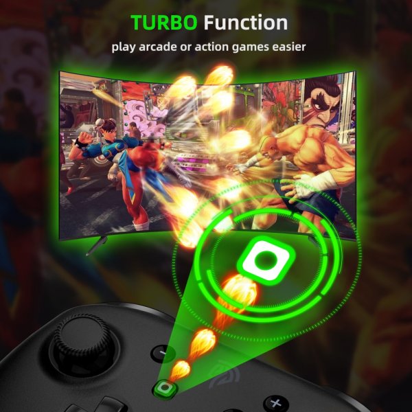 EasySMX Bayard 9124 Switch/Android/PC Programmable Wireless Gamepad Svart