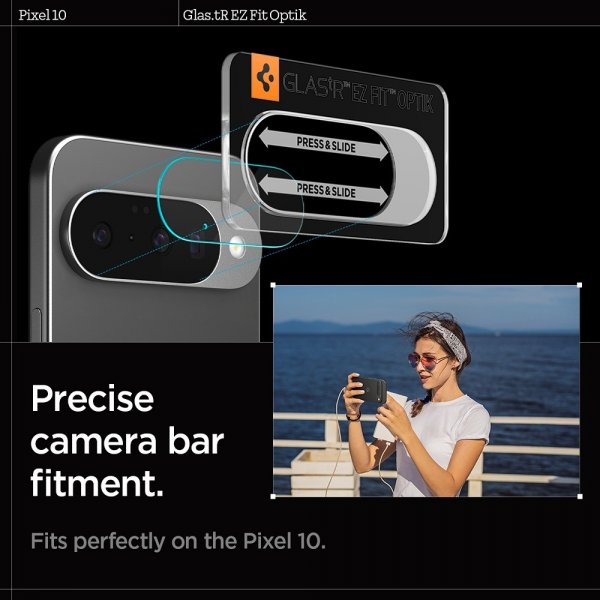Spigen Google Pixel 10 Kameraskydd Glas.tR EZ Fit Optik 2-pack