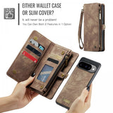 CaseMe Google Pixel 10/Pixel 10 Pro Fodral 008 Series Löstagbart Skal Brun