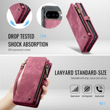CaseMe Google Pixel 10/Pixel 10 Pro Fodral 008 Series Löstagbart Skal Röd