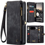 CaseMe Google Pixel 10/Pixel 10 Pro Fodral 008 Series Löstagbart Skal Svart