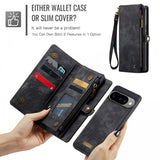 CaseMe Google Pixel 10/Pixel 10 Pro Fodral 008 Series Löstagbart Skal Svart