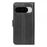 Google Pixel 10/Pixel 10 Pro Fodral Litchi Svart
