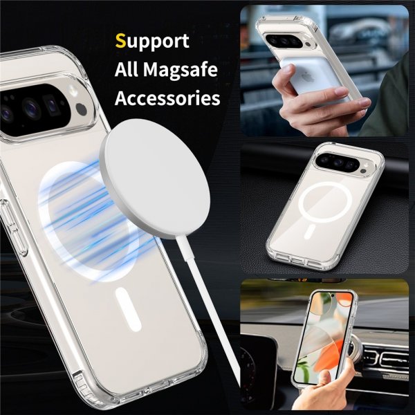 Nordic Covers Google Pixel 9/9 Pro/Pixel 10/10 Pro Skal Feather Series MagSafe Transparent