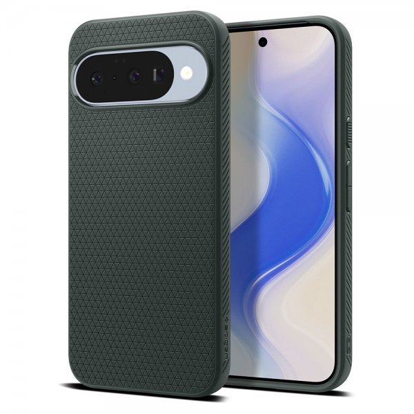 Spigen Google Pixel 10/Pixel 10 Pro Skal Liquid Air MagFit Abyss Green