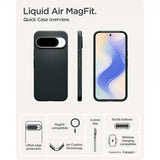 Spigen Google Pixel 10/Pixel 10 Pro Skal Liquid Air MagFit Abyss Green