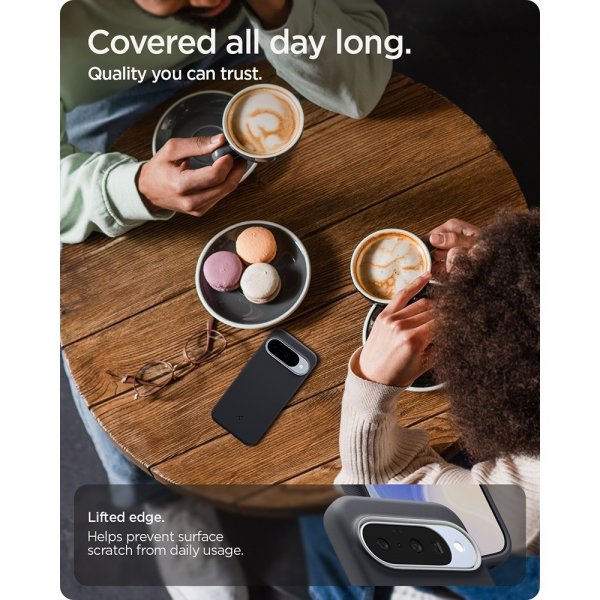 Spigen Google Pixel 10/Pixel 10 Pro Skal Nano Pop MagFit Black Sesame