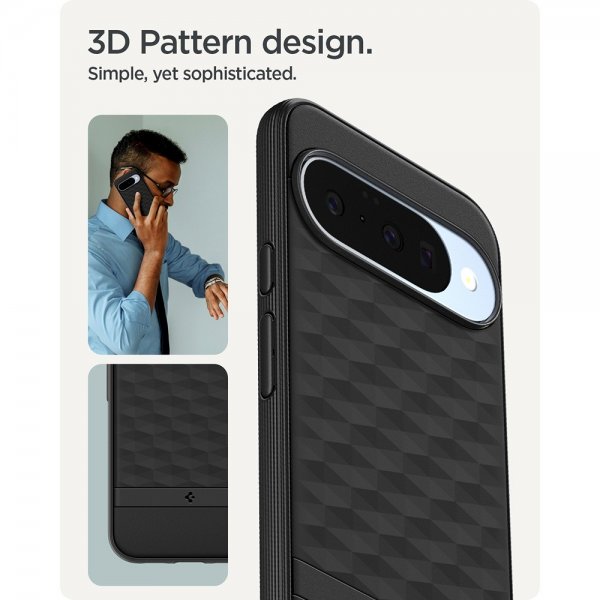 Spigen Google Pixel 10/Pixel 10 Pro Skal Parallax MagFit Matte Black