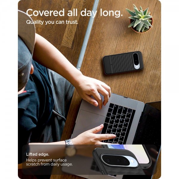 Spigen Google Pixel 10/Pixel 10 Pro Skal Parallax MagFit Matte Black