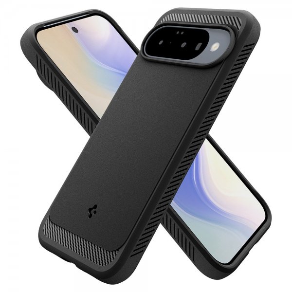 Spigen Google Pixel 10/Pixel 10 Pro Skal Rugged Armor MagFit Matte Black