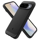Spigen Google Pixel 10/Pixel 10 Pro Skal Rugged Armor MagFit Matte Black