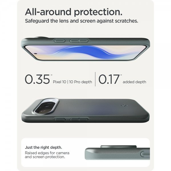 Spigen Google Pixel 10/Pixel 10 Pro Skal Thin Fit MagFit Sage Green
