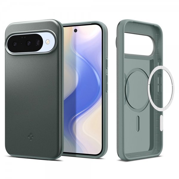 Spigen Google Pixel 10/Pixel 10 Pro Skal Thin Fit MagFit Sage Green