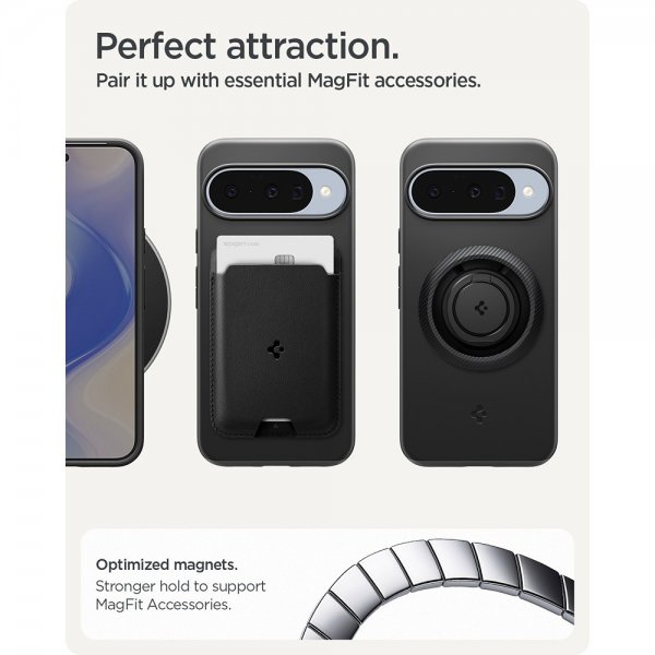 Spigen Google Pixel 10/Pixel 10 Pro Skal Thin Fit MagFit Svart