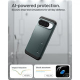 Spigen Google Pixel 10/Pixel 10 Pro Skal Tough Armor MagFit Abyss Green