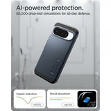 Spigen Google Pixel 10/Pixel 10 Pro Skal Tough Armor MagFit Metal Slate