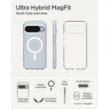 Spigen Google Pixel 10/Pixel 10 Pro Skal Ultra Hybrid MagFit Clear White