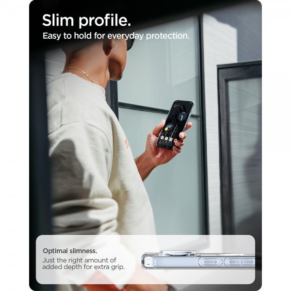 Spigen Google Pixel 10/Pixel 10 Pro Skal Ultra Hybrid MagFit Clear White