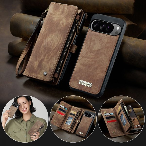 CaseMe Google Pixel 10 Pro XL Fodral 008 Series Löstagbart Skal Brun