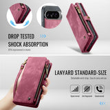 CaseMe Google Pixel 10 Pro XL Fodral 008 Series Löstagbart Skal Röd