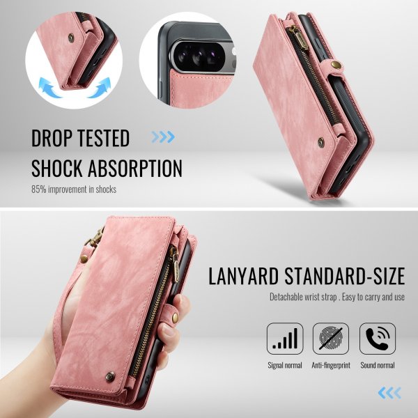 CaseMe Google Pixel 10 Pro XL Fodral 008 Series Löstagbart Skal Rosa