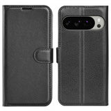 Google Pixel 10 Pro XL Fodral Litchi Svart