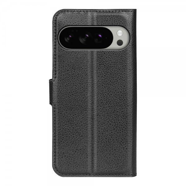 Google Pixel 10 Pro XL Fodral Litchi Svart