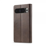 Lc.Imeeke Google Pixel 10 Pro XL Fodral med Kortfack Stativfunktion Mörkbrun