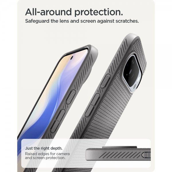 Spigen Google Pixel 10 Pro XL Skal Liquid Air MagFit Marble Gray