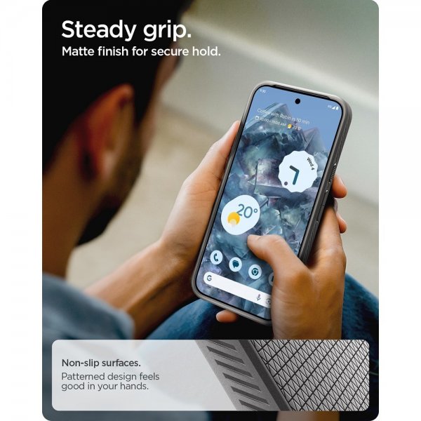 Spigen Google Pixel 10 Pro XL Skal Liquid Air MagFit Marble Gray