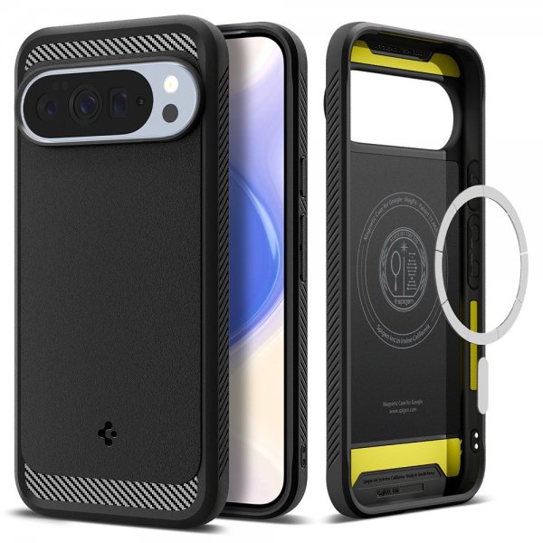 Spigen Google Pixel 10 Pro XL Skal Rugged Armor MagFit Matte Black