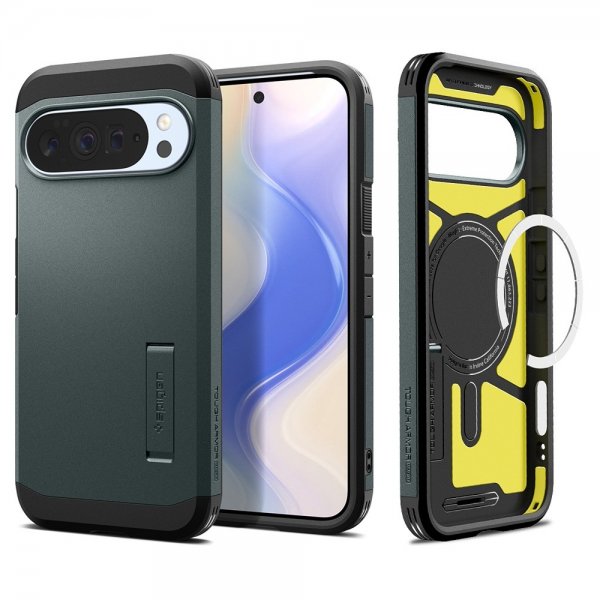 Spigen Google Pixel 10 Pro XL Skal Tough Armor MagFit Abyss Green