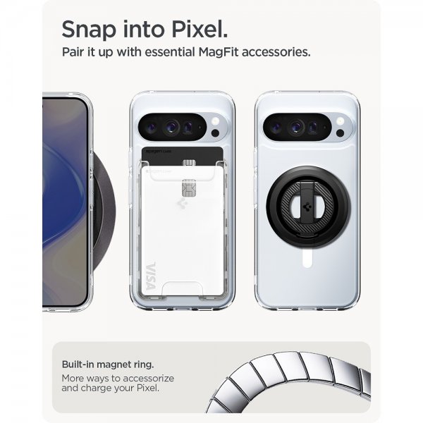 Spigen Google Pixel 10 Pro XL Skal Ultra Hybrid MagFit Clear White