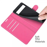 Google Pixel 6 Fodral Litchi Magenta