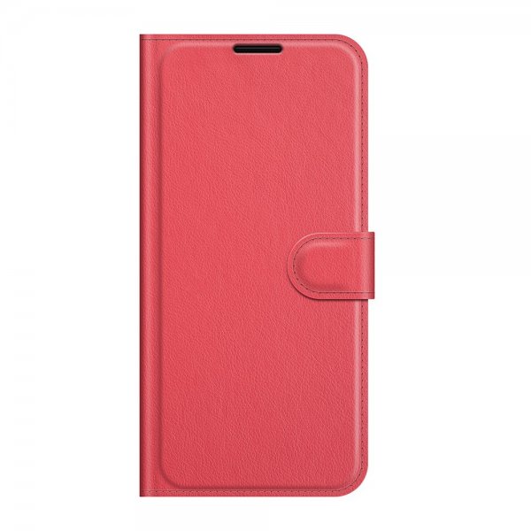 Google Pixel 6 Pro Fodral Litchi Röd
