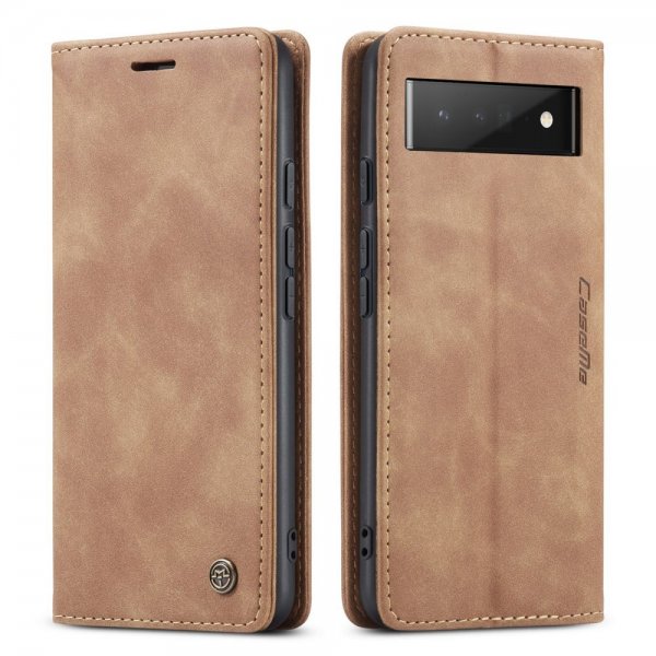 CaseMe Google Pixel 6 Pro Fodral Retro Flip Brun